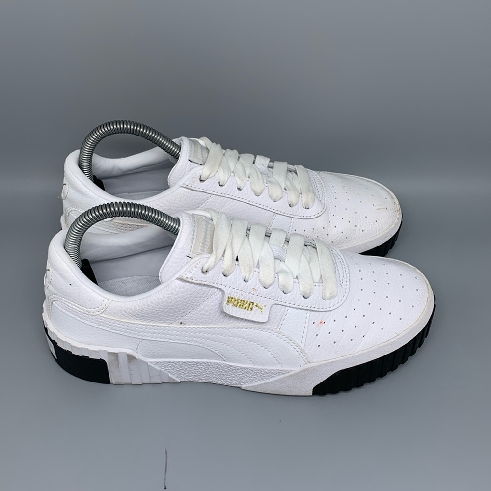 Puma Cali White Casual Shoes 369155-04 Women's Sz 8